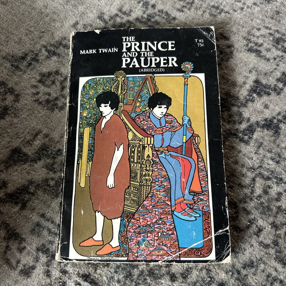 The Prince And The Pauper by Mark Twain 1968 Softcover paperback (ABRIDGED)